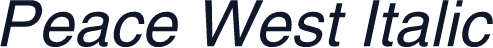 Peace West Italic