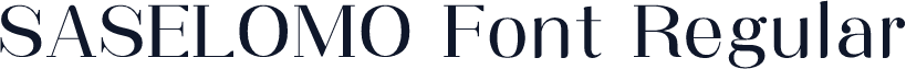 SASELOMO Font Regular