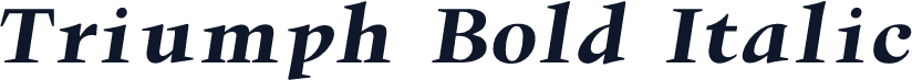 Triumph Bold Italic