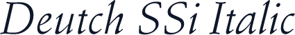 Deutch SSi Italic