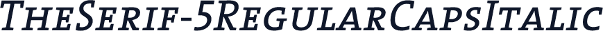 TheSerif-5RegularCapsItalic