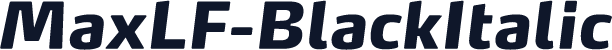 MaxLF-BlackItalic