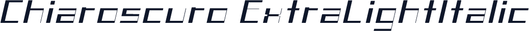 Chiaroscuro-ExtraLightItalic