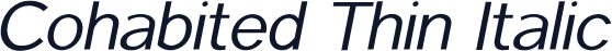 Cohabited Thin Italic