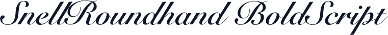 SnellRoundhand BoldScript