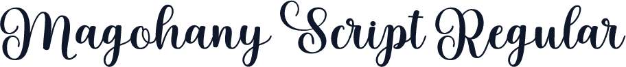 Magohany Script Regular