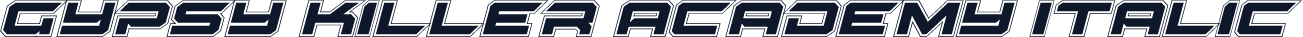 Gypsy Killer Academy Italic