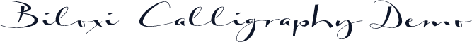 Biloxi Calligraphy Demo