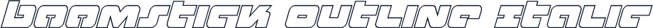 Boomstick Outline Italic
