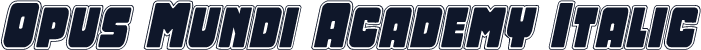 Opus Mundi Academy Italic