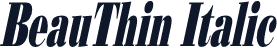 BeauThin Italic