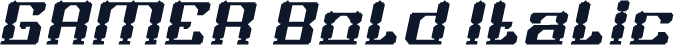 GAMER Bold Italic