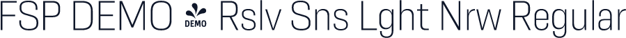 FSP DEMO - Rslv Sns Lght Nrw Regular