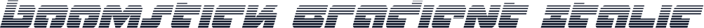 Boomstick Gradient Italic