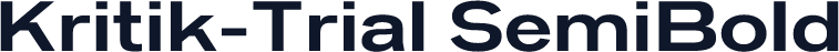 Kritik-Trial SemiBold