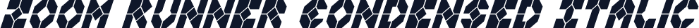 Zoom Runner Condensed Italic
