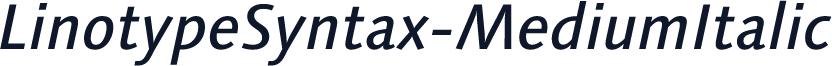 LinotypeSyntax-MediumItalic