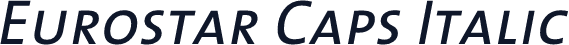 Eurostar Caps Italic