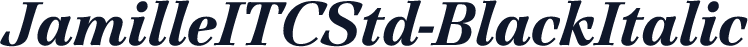 JamilleITCStd-BlackItalic
