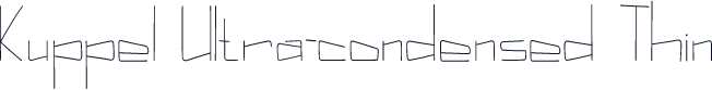 Kuppel Ultra-condensed Thin