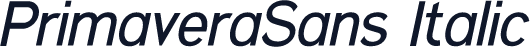 PrimaveraSans Italic