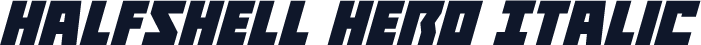 Halfshell Hero Italic