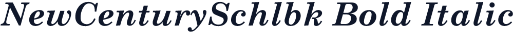 NewCenturySchlbk Bold Italic
