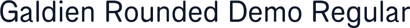 Galdien Rounded Demo Regular