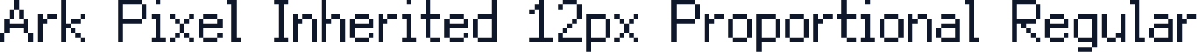 Ark Pixel Inherited 12px Proportional Regular