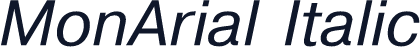 MonArial Italic