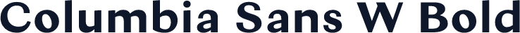 Columbia Sans W Bold