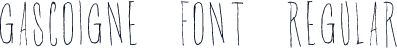 Gascoigne Font Regular