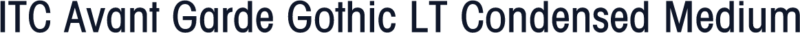 ITC Avant Garde Gothic LT Condensed Medium