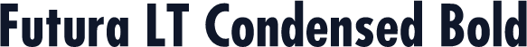 Futura LT Condensed Bold