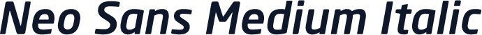 Neo Sans Medium Italic