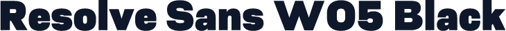 Resolve Sans W05 Black