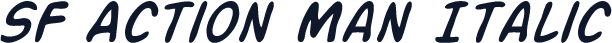 SF Action Man Italic