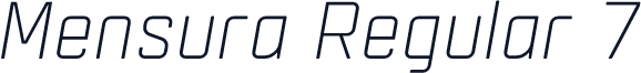 Mensura Regular 7