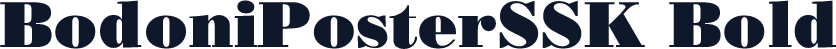 BodoniPosterSSK Bold