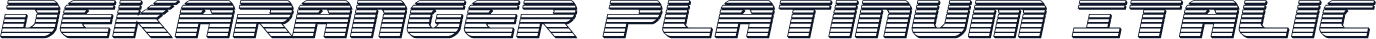 Dekaranger Platinum Italic