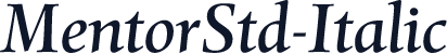 MentorStd-Italic