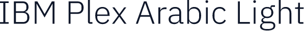 IBM Plex Arabic Light