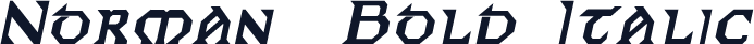 Norman  Bold Italic