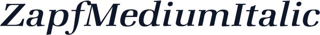 ZapfMediumItalic