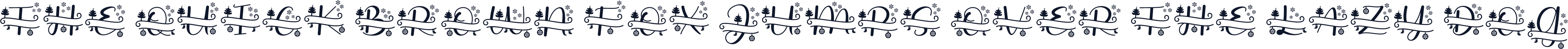 Stunning Christmas Monogram