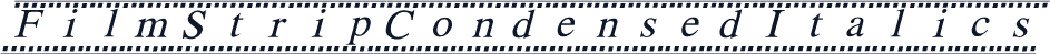 FilmStripCondensedItalics