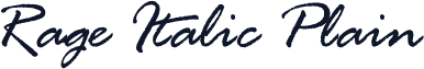 Rage Italic Plain