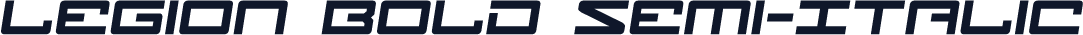 Legion Bold Semi-Italic