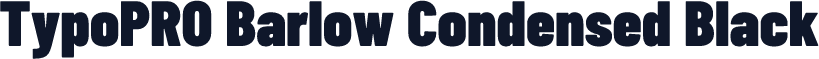 TypoPRO Barlow Condensed Black