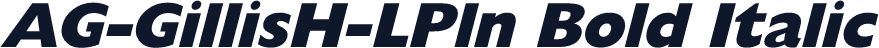 AG-GillisH-LPln Bold Italic